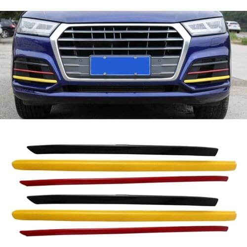 Front Fog Lamp Decorative Light Bar Cover Trim Strip Sequin For- Q5L 2018-2019