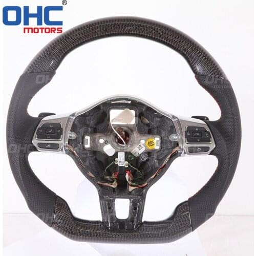 Carbon Fiber Steering Wheel For VW MK6 Golf GTI