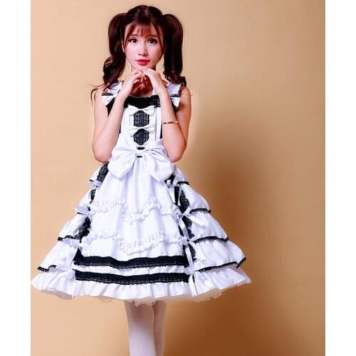 Shanghai Story New Arrival Japanese Anime Cosplay Halloween Costumes For Woman Angel Wing Lolita Dresses