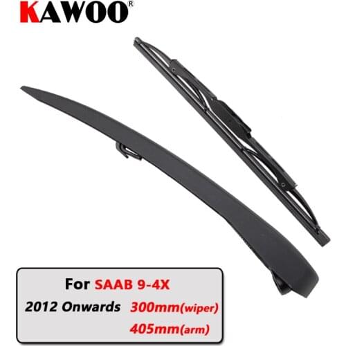 KAWOO Car Rear Wiper Blades Back Window Wipers Arm For SAAB 9-4X Hatchback (2012-) 300mm Auto Windscreen Blade Accessories