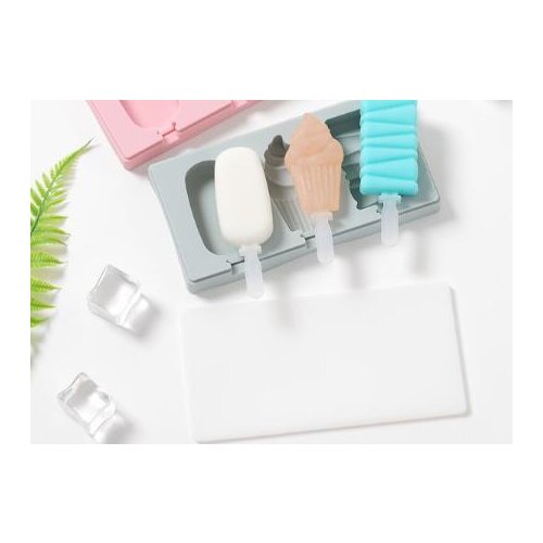 Silicone ice cream stick ice cream mold with cover