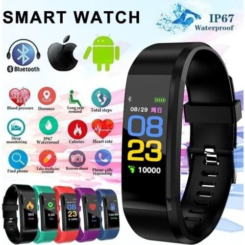 M3 Waterproof Wristwatches Heart Rate Blood Pressure Smart Band Fitness Tracker Smartband Bluetooth watch Men Women Smart Watch