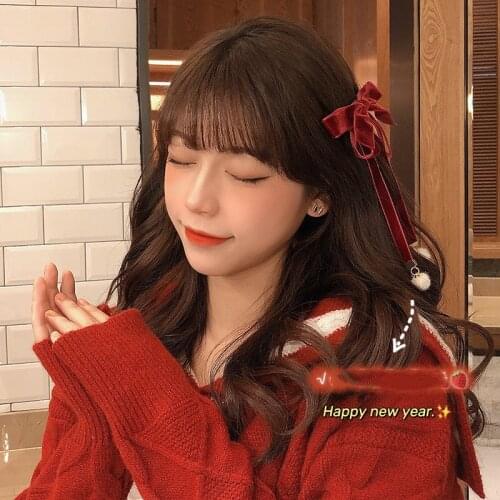 1PC New Fashion Bowknot Streamer Hairpin Simple Korean Fleece Clip Female Ponytail Hair Clip Hairgrip Headwear Hair Accessories