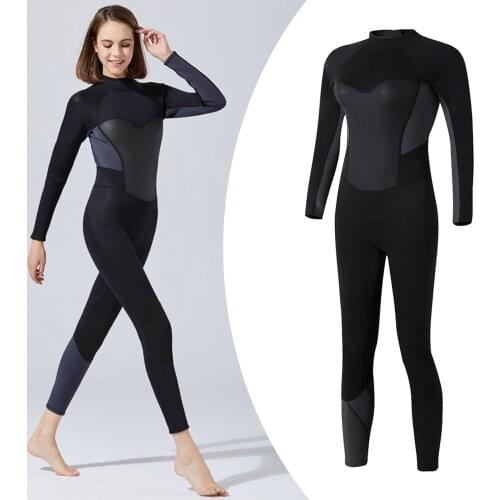 Wetsuits Women 3mm Neoprene Diving Surfing Swimming Keep Warm Swimwear