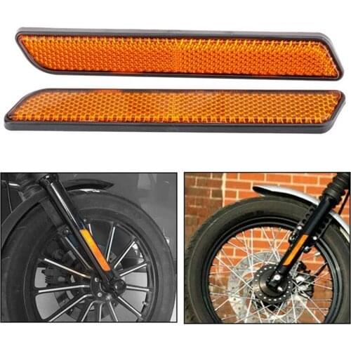 1Pair Motorcycle Front Fork Leg Reflectors Legs Sliders Dyna Glide Sportster Lower Leg Slider for Touring