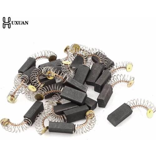 10 Pcs Mini Drill Electric Grinder Replacement Carbon Brushes Spare Parts For Electric Motors Dremel Rotary Tool 6.5x7.5x13.5mm