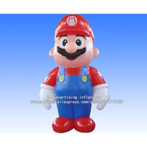 2M 3M Giant Inflatable Super Mario Cartoon Mascot Free Shipping Event Promotion Exhibition Party