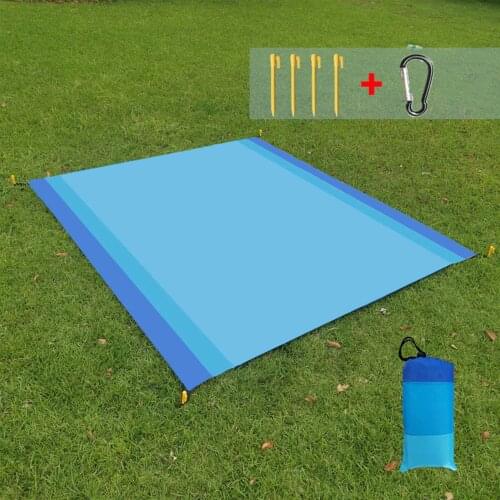 210*200cm/210*250cm Large Waterproof Camping Picnic Mat Sand-proof Placemat Lightweight Portable Outdoor Travel Beach Blanket