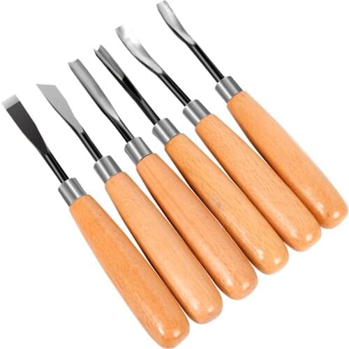 6pcs Wood Carving Hand Chisel Tool Carving Tools Woodworking Professional Wood Cut Knife Set