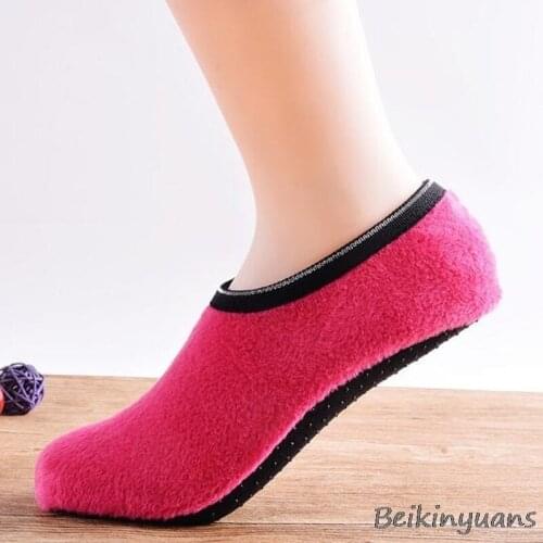 Childrens Winter plus Velvet Floor Socks Boy Girl Baby Non-Slip Floor Socks Shoe Cover Non-Slip shoes