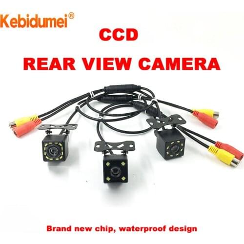 Kebidumei 8 LED IR Night Visions Car Rear View Camera Wide Angle HD Color Image Waterproof Universal Backup Reverse Parking
