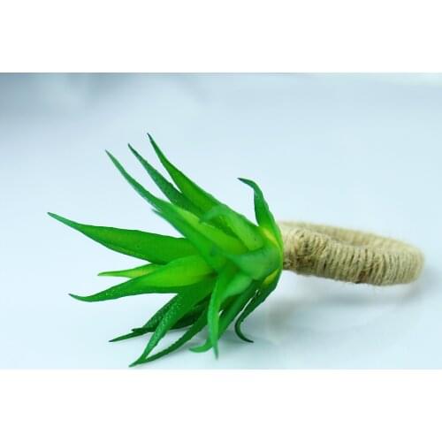 Free Shipping Artificial Elegant Plant Napkin Ring Holder 10 Pcs qn21011411