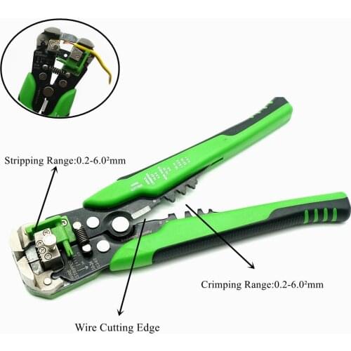 Wire Cutter Repair Tools Multi Wire Stripper Pliers Cutter Clamp 6mm2 Functional Mini Carbon Steel Multifunctional Electrical