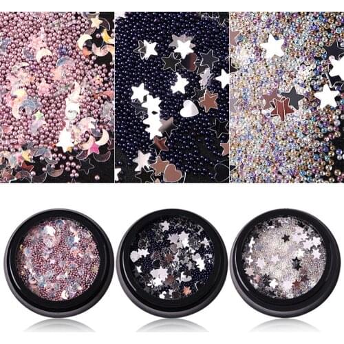 Nail Rhinestones Accessories Laser Neon Sequins DIY Nail Art Glitter Waterproof Long-lasting Nail Decoration