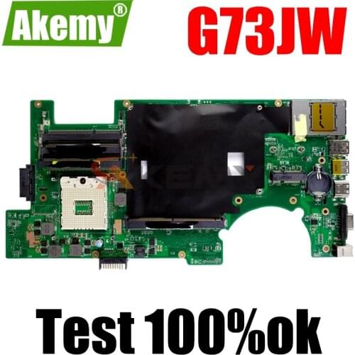 AKEMY G73JW Laptop Motherboard For ASUS G73JW G73J G73 Test Original Mainb oard 2D