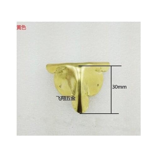 Hardware accessories Corner Bracket 30MM right angle side box four corners protection angle corner angle iron gold