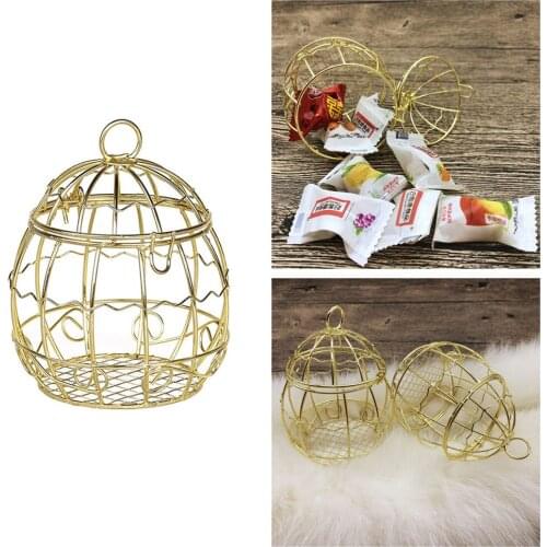 Mini Metal Hollow Cake Candy Box Wedding Favor Marriage Baby Shower Gift Treat Box Party Event Supply