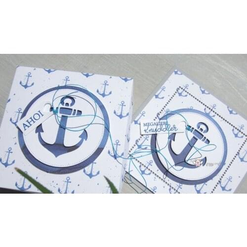 Mmao Crafts Metal Steel Cutting Dies New Anchor sign decoration Stencil For DIY Scrapbooking Paper/photo Cards Embossing Dies