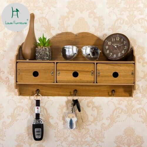 Louis Fashion Coat Racks Entrance Hall Key Entrance Garden Wall Receive Lattice Decoration