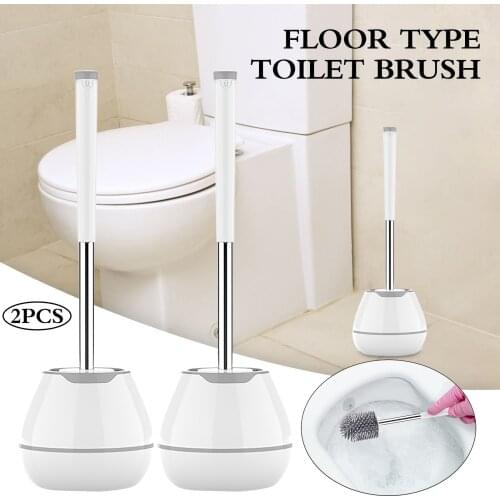 Home Toilet Brush Guard Set Bathroom Cleaning Tool Useful Creative Cleaning Tool Plastic Bathroom Accessories Household Cleaning