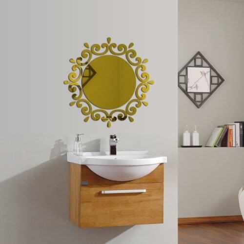 New 3d mirror wall stickers acrylic sticker adesivo de parede home decor modern large decoration butterfly free shipping