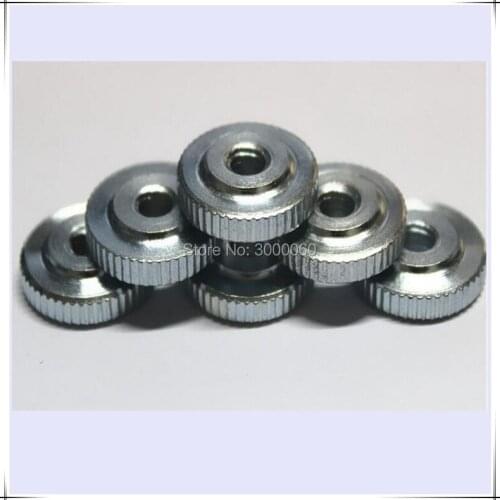 M3 M4 Zinc Plated Galvanized Steel Knurled Thumb Thin Nuts 200pcs/lot