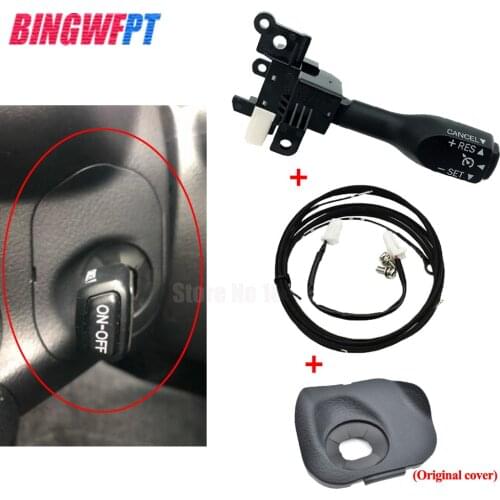 Original black dust Cover 45186-06300-C0 with 84632-34011 84632-34017 Cruise Control Switch Kit For Toyota Camry (Hybrid)