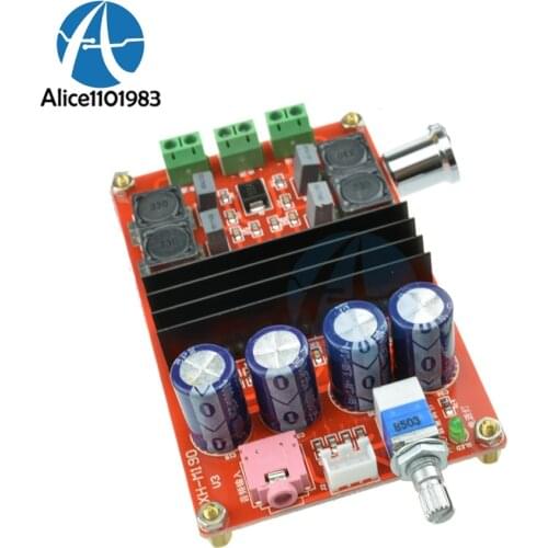 2*100W TPA3116 D2 Dual Channel Digital Audio Amplifier Board 12V-24V for Arduino TPA3116D2 Two 2 CH Channel Module 100w+100W