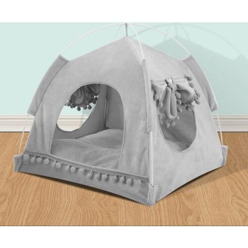 Dropshipping Cute Pet Bed for Cats Puppy Dog House Bed Breathable Summer Tent Cat Beds for Rabbits Hamster Cat Pet House for Cat