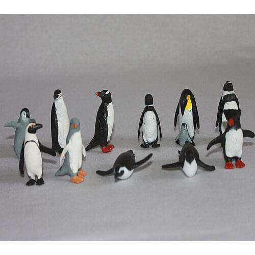 PVC figure Doll model toy Scene simulation Marine animal model toy penguin Emperor enterprises plastic ornaments scene set