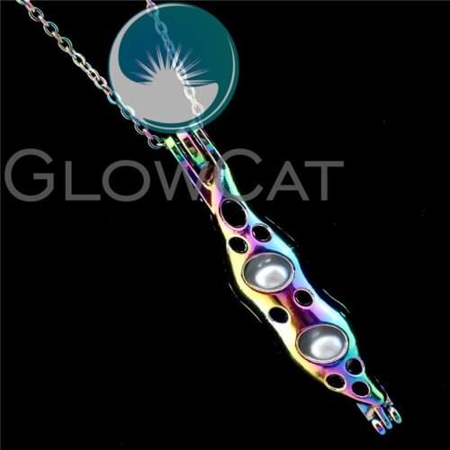 R-C605 Rainbow Colors Pea Pods Beads Cage Pendant Perfume Diffuser Aromatherapy Stone Pearl Cage Locket Necklace