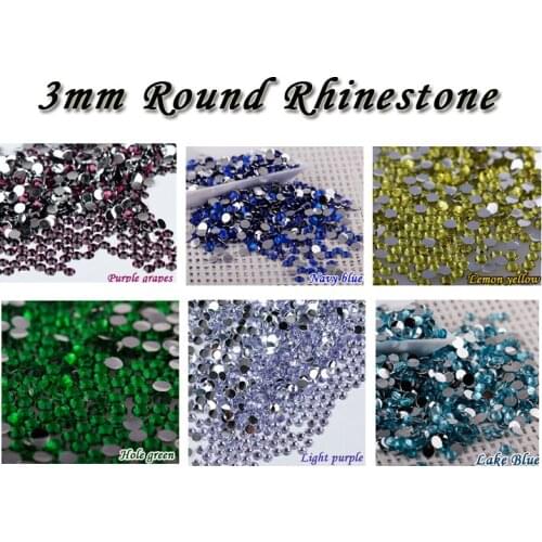 Sales 18,000 / lot 3 mm HotFix Rhinestone flatback rhinestones DIY accessories mixed crystal diamond crystal