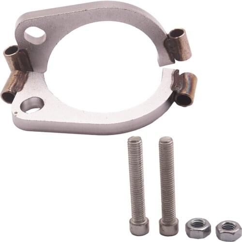 3'' Universal Mild Steel Flange Exhaust Pipe 2 bolt oval Cat Back Header