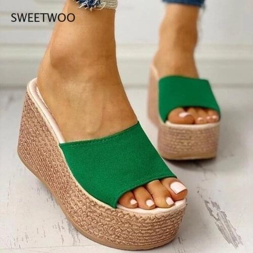 Fashion 2021 New Summer Womens Sandals Peep-Toe Shoes Woman High-Heeled Platfroms Casual Wedges for Women High Heels Shoes