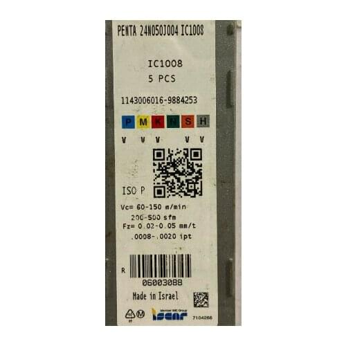 5 PCS CARBIDE INSERT PENTA 24N050J004 IC1008