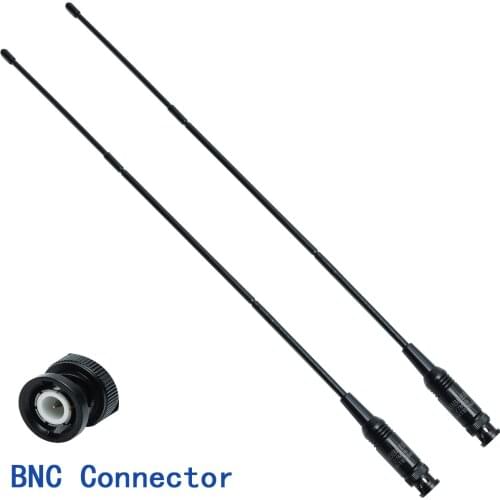 2pcs ABBREE 27Mhz BNC Antenna 42CM Compatible with Cobra Midland Uniden Anytone CB Portable Radio Walkie Talkie