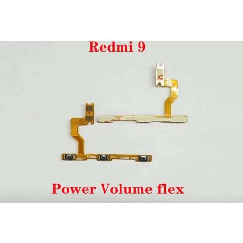 For Xiaomi Redmi 9 Power Button On Off Volume Button Flex Cable