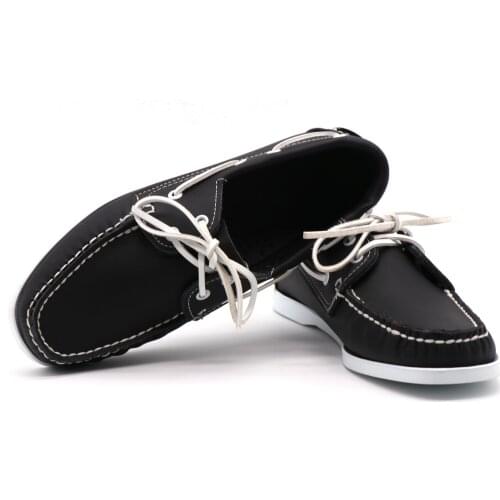 First layer cowhide Mens Casual Leather shoes Docksides Deck Moccain Boat Loafers Shoes Driving Fashion Unisex Handmade shoes