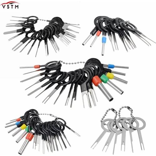 Car Terminal Removal Kit Wiring Crimp Connector Pin Extractor Puller Terminal Repair Professional 76pcs Tools Kit