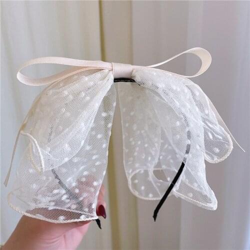 Oaoleer Big Bow Hair Hoop Headband Women Girls Cute Bowknot Headdress Girls Bow Hair Bands Hairband Hoop for Hair Accessories