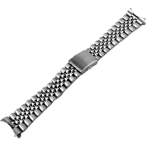 Skx 007 Skx 009 Brush Polish Stainless Steel jubilee Watch band curved End 22mm