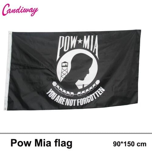 "POW-MIA" flag polyester military United States prisoner war missing 3*5FT Office/parade/Festival/Home Decoration New NN073