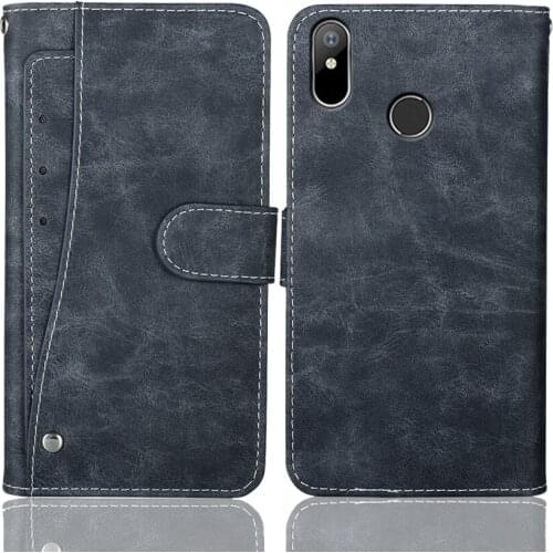 Luxury Wallet BQ 5540L Fast Pro Case 5.45" Vintage Flip Leather Phone Case Protective Cover With Front Card Slots