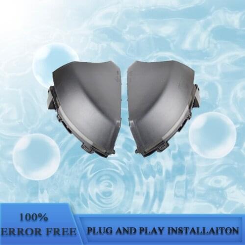 2PCS LED Side Wing Rearview Mirror Indicator Dynamic Turn Signal Blinker Light For VW Polo Mk5 6R 2009-2013 6C 2014-2017