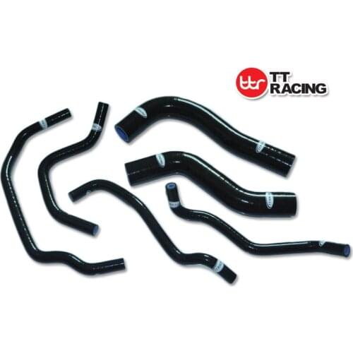 TT1364BK -Silicone Radiator Hose Kit For Honda Fit GK3 GK5 Silicone Hose New Black