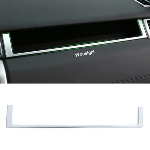 Wooeight For Land Rover Discovery Sport 2015 2016 2017 2018 LHD Silver U Shape Trim Frame Cover Sticker Car Styling Accessories