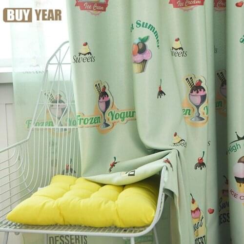 New Cartoo NCurtains for Kids Bedroom Printing Curtain Single-sided Light Printing Process Shade Curtain for Living Room