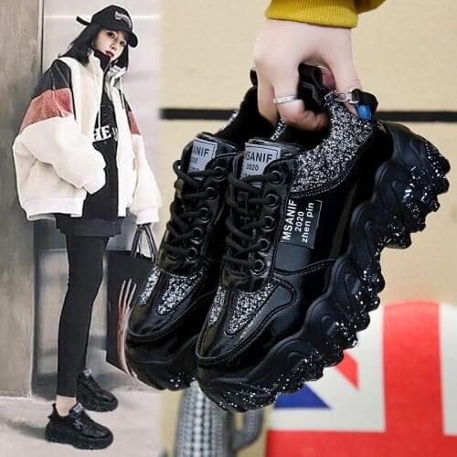 Increased thick-soled old shoes womens 2020 spring and autumn new fairy style fashion all-match sports casual shoes X464