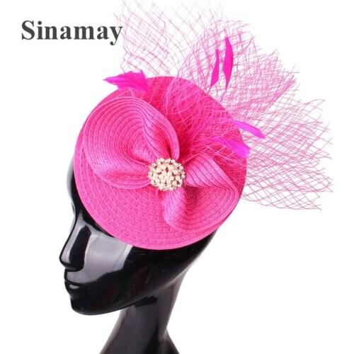 Women Wedding Occasion Hair Fascinators Hat Accessories Clip Party Church Show Ladies Girls Headdress Fedora Headwear Hairpins