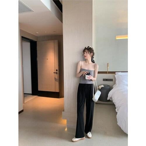 Sexy Tank Top Black Halter Crop Tops Women Summer Camis Backless Camisole Fashion Casual Tube Top Female Sleeveless Cropped 2021